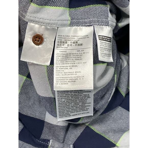 Levis-NFL Seattle Seahawks Snap Button Shirt Women’s Size XL Gray/Blue Football - Picture 15 of 16